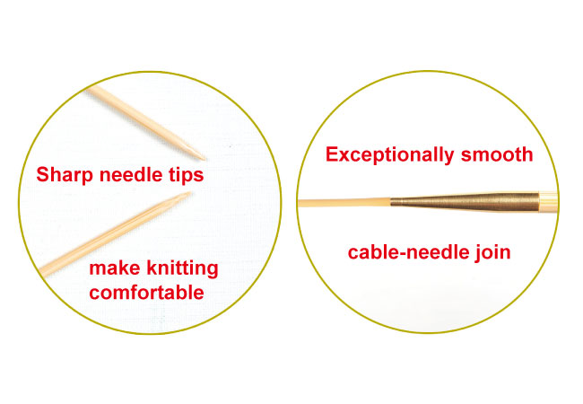 Tulip Knina Swivel Knitting Needle 32"/80cm