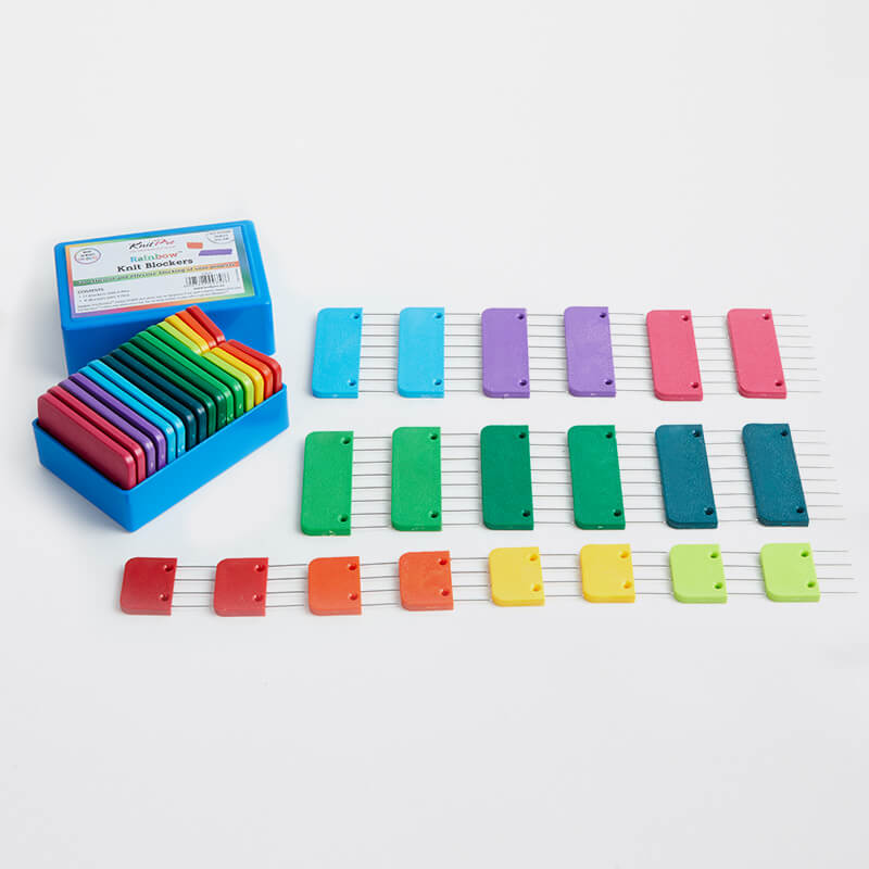 Rainbow knit blockers (pack of 20)