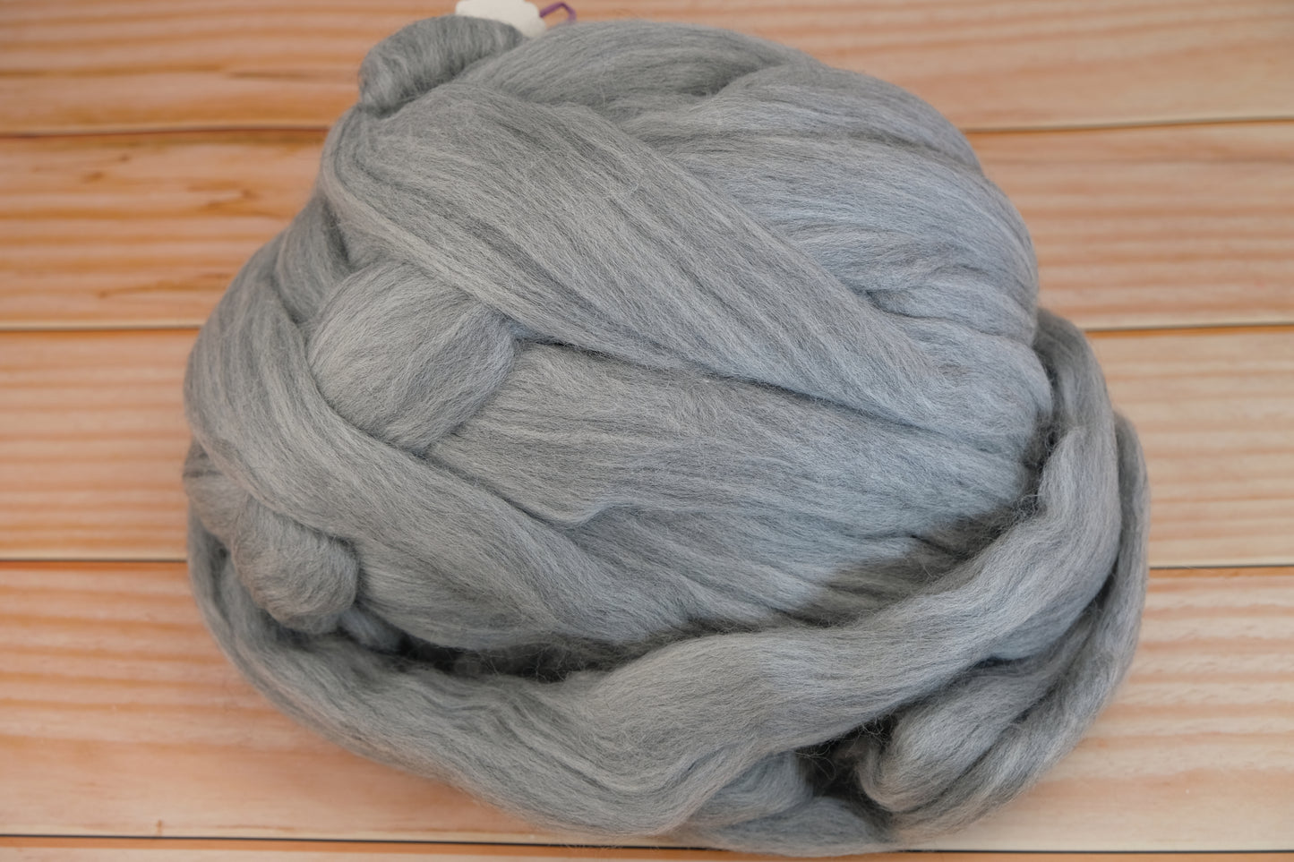 Undyed Natural Grey Corriedale Combed Top fiber