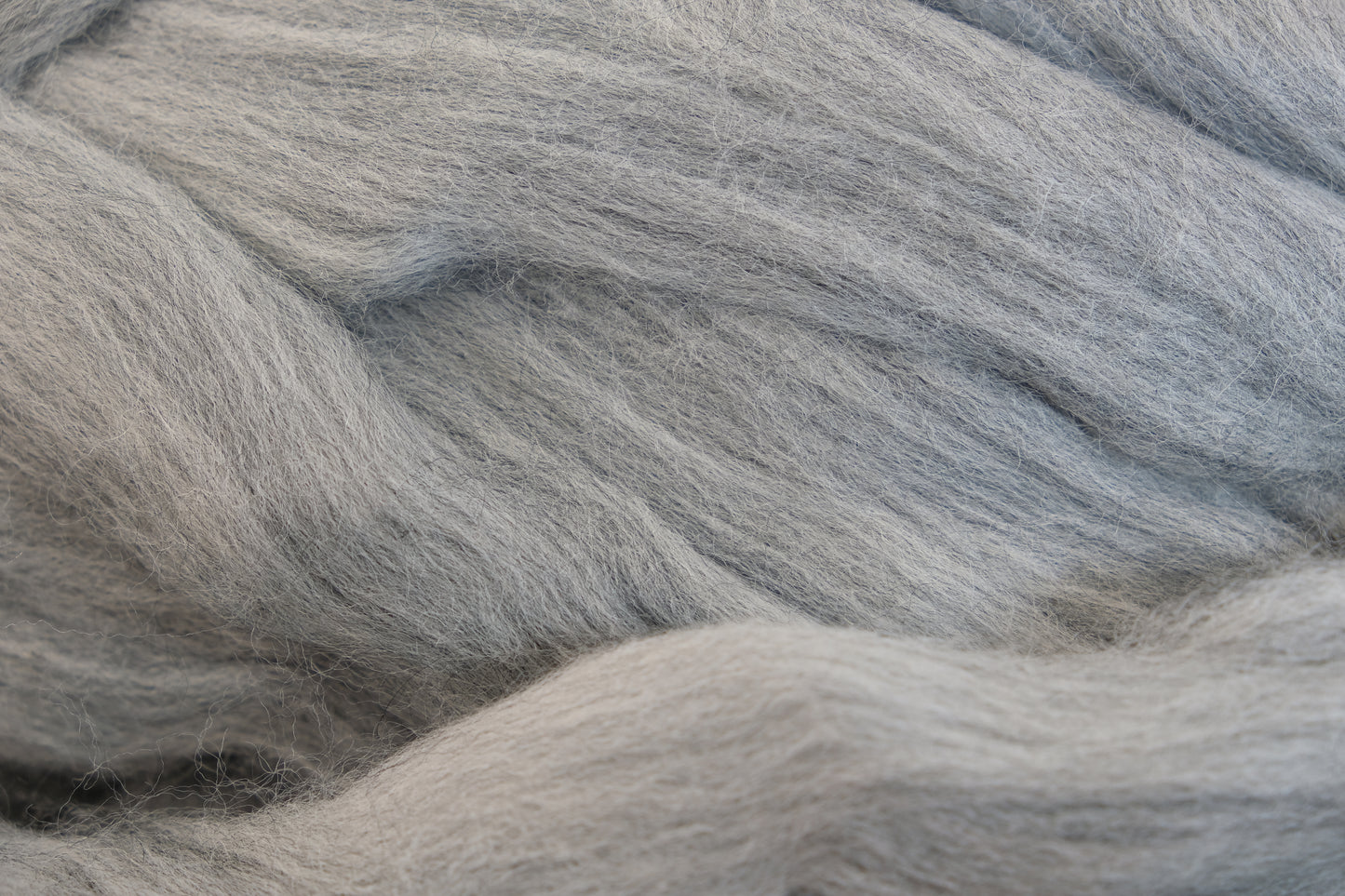 Undyed Natural Grey Corriedale Combed Top fiber