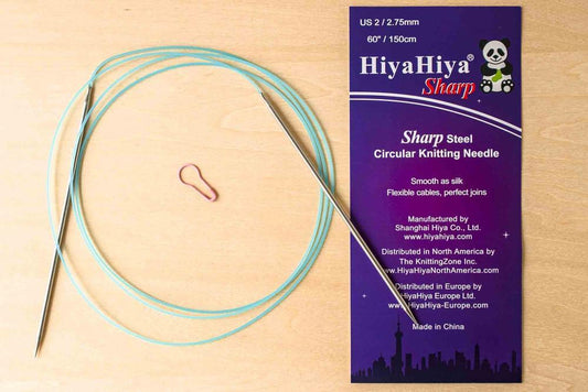 HiyaHiya Sharp Steel Circular Knitting Needle 47"/120cm